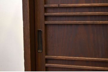 レトロ家具　昭和レトロ　造りの良い古い桐材のシックな下駄箱(収納棚アンティーク)