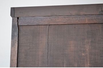 アンティーク家具　◇重厚なナラ材の大型引き出し重ね収納棚(食器棚)