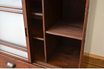 レトロ家具　アンティーク　古いレトロな収納棚(戸棚)