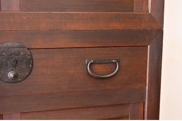 美品!　状態の良い二段重ね　美濃帳場箪笥