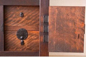 美品!　状態の良い二段重ね　美濃帳場箪笥