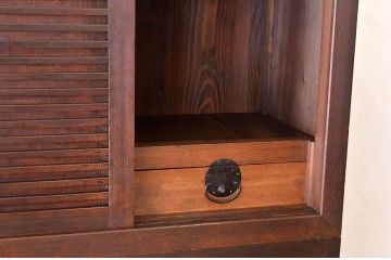 美品!　状態の良い二段重ね　美濃帳場箪笥