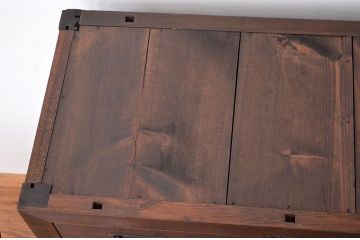美品!　状態の良い二段重ね　美濃帳場箪笥
