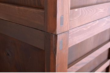 美品!　状態の良い二段重ね　美濃帳場箪笥