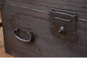 アンティーク家具　古民具・骨董　総桐時代箪笥ローチェスト(ローボードたんす、桐箪笥、桐たんす)