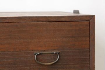 アンティーク家具　古い木の2杯引き出し時代箪笥アンティークローボード?