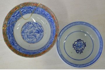 ○江戸〜明治!古い盃洗、盃台筆立、香合など8点(伊万里等)