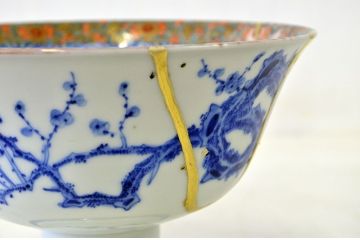 ○江戸〜明治!古い盃洗、盃台筆立、香合など8点(伊万里等)