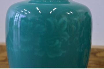 ○古い七宝焼　花瓶6点(鶴・孔雀の図)