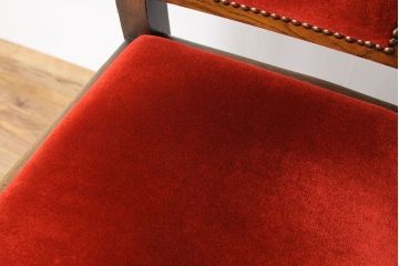 アンティーク家具　★海外輸入品　重厚なオークの高級ダイニングチェア2脚セット?