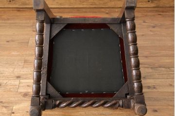 アンティーク家具　★海外輸入品　重厚なオークの高級ダイニングチェア2脚セット?