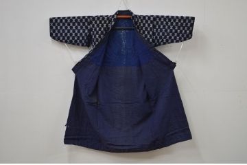 ○古い木綿着物　4点(絣古布材料)