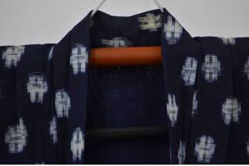 ○古い木綿着物　4点(絣古布材料)