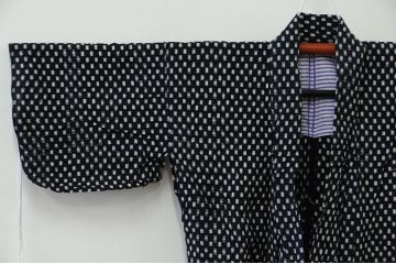 ○古い木綿着物　4点(絣古布材料)