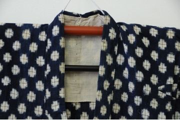 ○古い木綿着物　4点(絣古布材料)