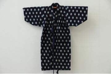 ○古い木綿着物　4点(絣古布材料)