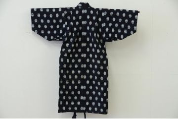 ○古い木綿着物　4点(絣古布材料)