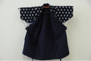 ○古い木綿着物　4点(絣古布材料)