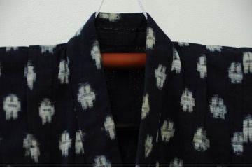 ○古い木綿着物　4点(絣古布材料)