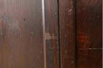 ★アンティーク　使い込まれたガラス入り帯戸2枚セット(ガラス帯戸、扉・板戸)