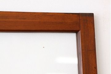 古民具・骨董　希少な色ガラス入り引き戸2枚セット(ガラス戸・建具)