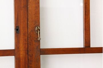 古民具・骨董　希少な色ガラス入り引き戸2枚セット(ガラス戸・建具)