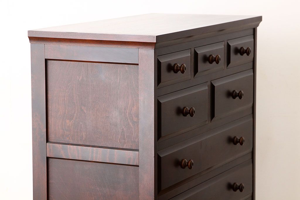 中古　北海道民芸家具チェスト(箪笥)(定価241500円)