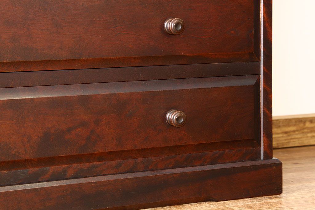 中古　北海道民芸家具チェスト(箪笥)(定価241500円)