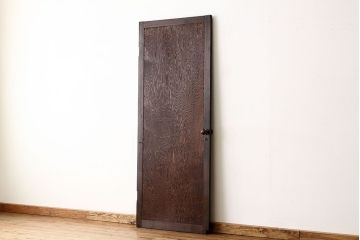 昭和レトロ　古い木の希少な六角ノブ付きドア?(扉)
