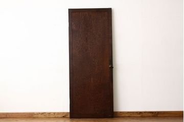 昭和レトロ　古い木の希少な六角ノブ付きドア?(扉)