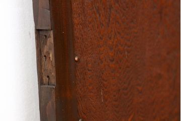 昭和レトロ　古い木の希少な六角ノブ付きドア?(扉)
