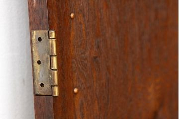 ★昭和レトロ　古い木の希少な六角ノブ付きドア?(扉)