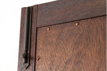 ★昭和レトロ　古い木の希少な六角ノブ付きドア?(扉)