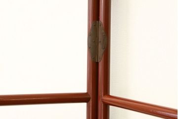 アンティーク　シンプルな金蒔絵の衣桁(漆器衣絞掛けハンガー)