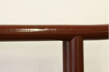 アンティーク　シンプルな金蒔絵の衣桁(漆器衣絞掛けハンガー)