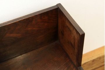 アンティーク家具　アンティーク　古いナラ材の上質な小引き出し付き電話台
