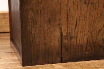 アンティーク家具　アンティーク　古いナラ材の上質な小引き出し付き電話台