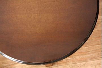 中古　飛騨産業穂高丸型カフェテーブル?キツツキ　オケージョナルテーブル