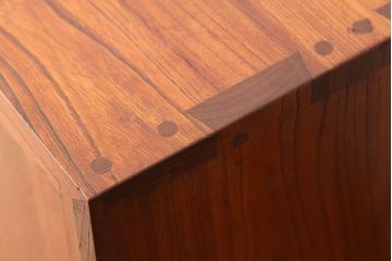 アンティーク家具　古民具・骨董　総欅無垢　特別注文造りの帳場箪笥(引き出し金庫)