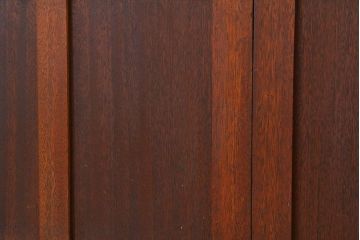 アンティーク　古い木のモールガラス観音開きドアセット(扉・建具)