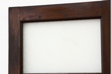 アンティーク　重厚なダイヤガラス入りドア(扉、建具)