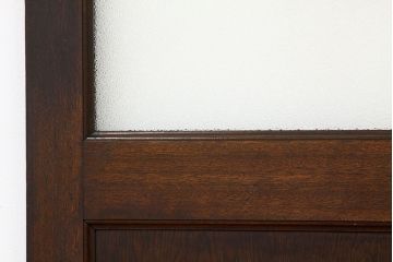 アンティーク　重厚なダイヤガラス入りドア(扉、建具)