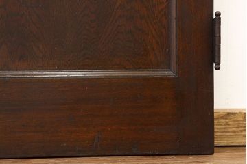 アンティーク　重厚なダイヤガラス入りドア(扉、建具)