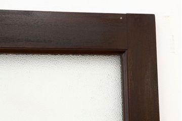 アンティーク　重厚なダイヤガラス入りドア(扉、建具)