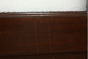 アンティーク　重厚なダイヤガラス入りドア(扉、建具)