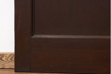 アンティーク　重厚なダイヤガラス入りドア(扉、建具)