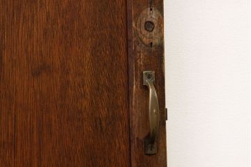 モールとダイヤガラス入りの幅のせまいドア?(扉・ガラス戸建具)