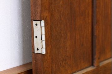 モールとダイヤガラス入りの幅のせまいドア?(扉・ガラス戸建具)