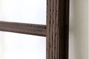 昭和レトロ　古い木のダイヤガラス引き戸3枚セット(アンティークガラス戸)