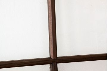 昭和レトロ　古い木のダイヤガラス引き戸3枚セット(アンティークガラス戸)